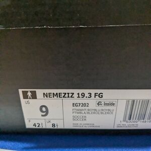 adidas Nemeziz 19.3 FG Soccer Shoes - White, Blue, Black